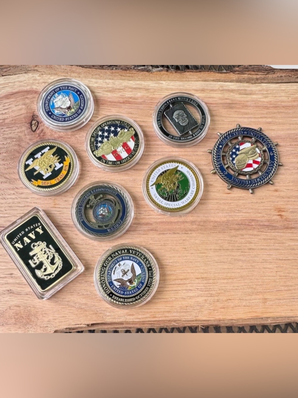 Navy Challenge Coin Collection